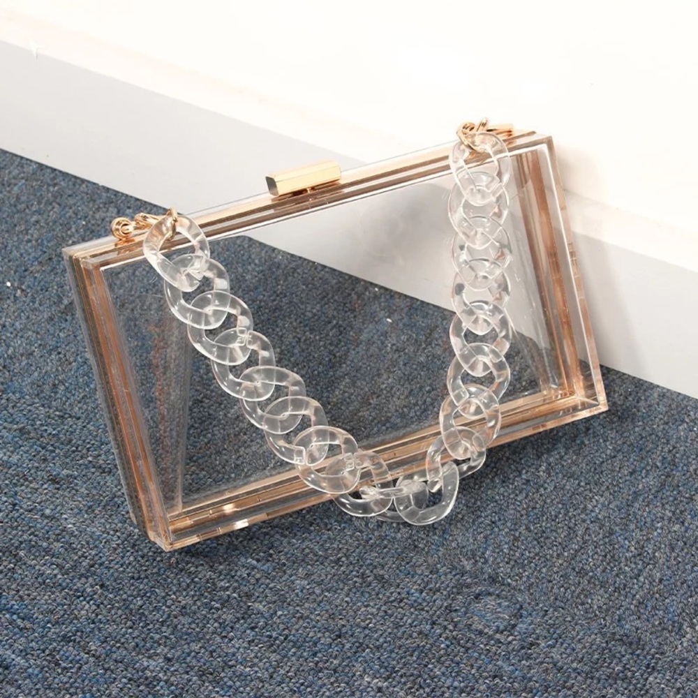 Clear/Gold Acrylic Bag